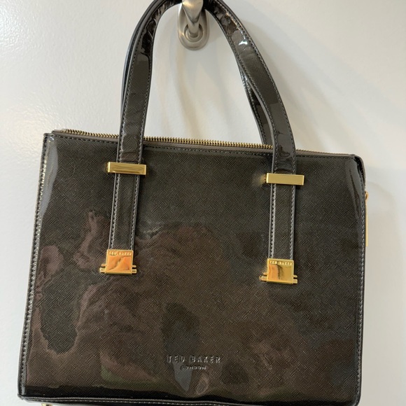 TED BAKER LEXIA HANDLE BAG OLIVE GREEN - Picture 3 of 10